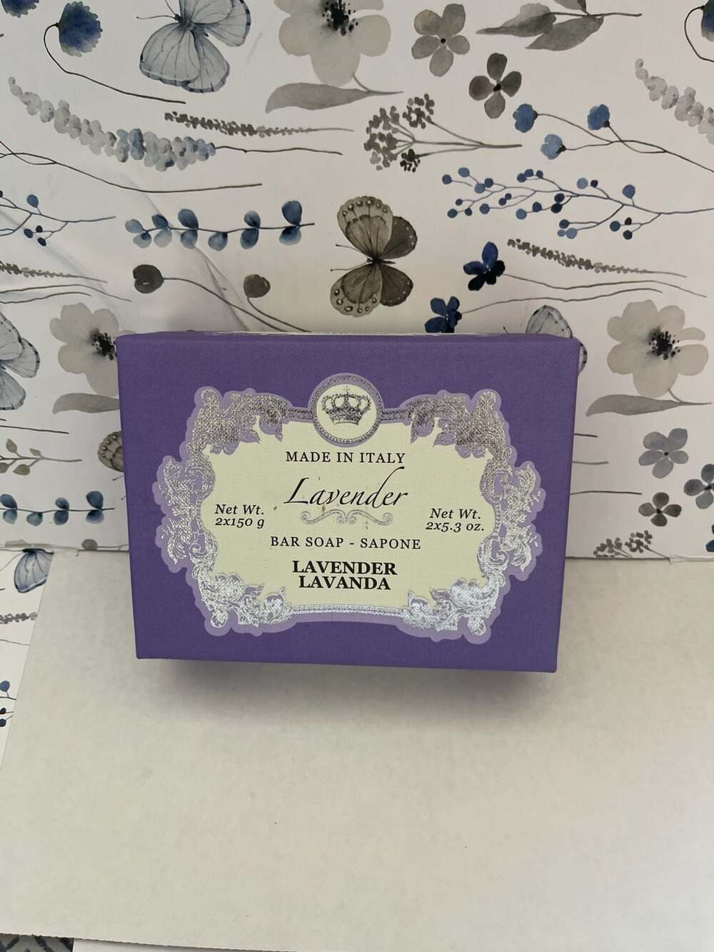 Saponificio Artigianale Fiorentino Lavender Soap 2-Bar Gift Set Made in Italy